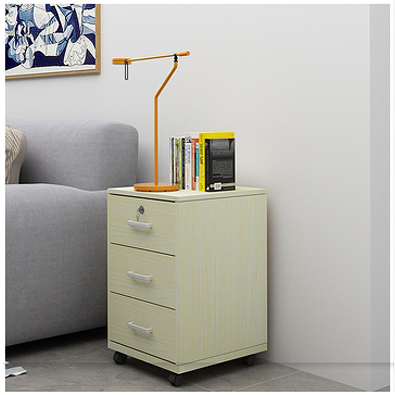 Round Corner Mobile Rolling Drawers Pedestal Filing Office Cabinets Furniture under Desk