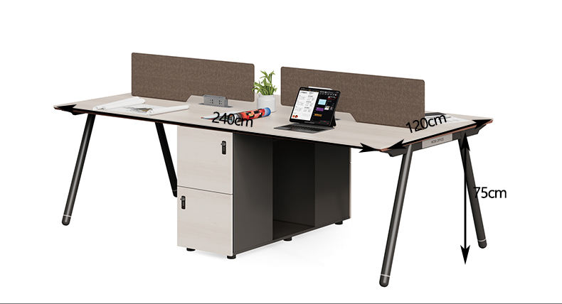 Multi-purpose Flat L shape Home Office Computer Desk with Shelves