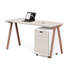 Aluminum L Shape Modern Cubicle Partition Desk Wood Table Space Saver Office Furniture Home Office Desk and Workstation