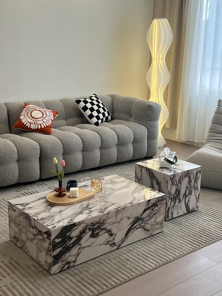 Coffee Table set living room Square Combination Tea Table Italian Light Luxury Multi-module Designer Style Coffee Table