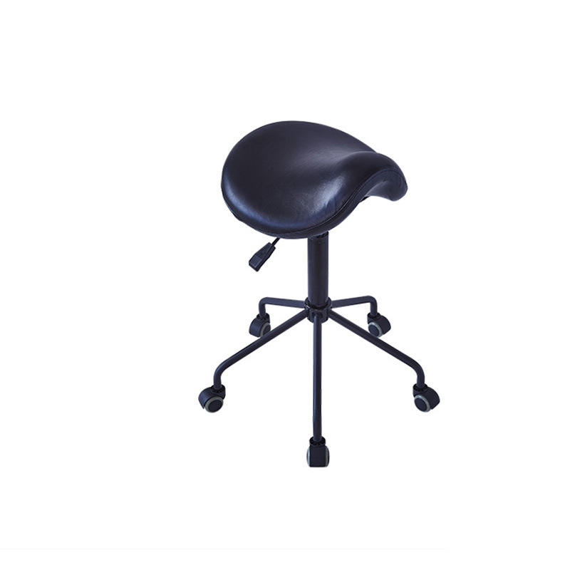 Professional Saddle Stool with Wheels Ergonomic Swivel Rolling Height Adjustable for Clinic Dentist Beauty Salon Tattoo Home