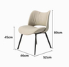 Wholesale Italy Style Dinning Chairs Luxury Classic Design Living Room Carbon Steel Frame Restaurant Used Leather Dining Chairs