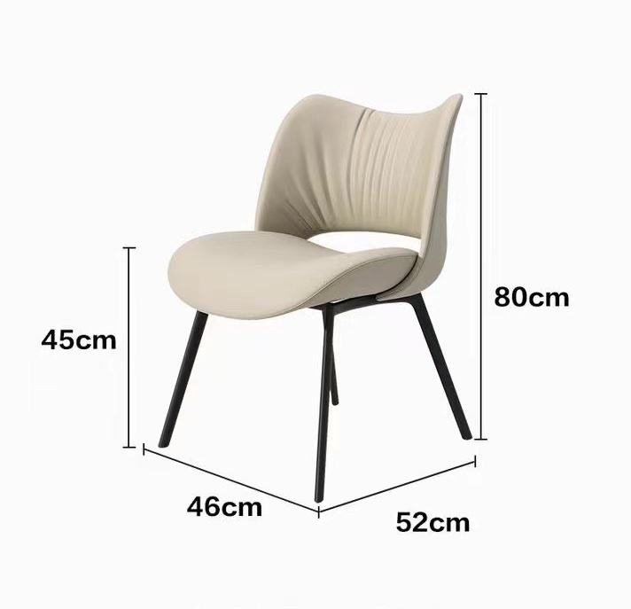 Wholesale Italy Style Dinning Chairs Luxury Classic Design Living Room Carbon Steel Frame Restaurant Used Leather Dining Chairs