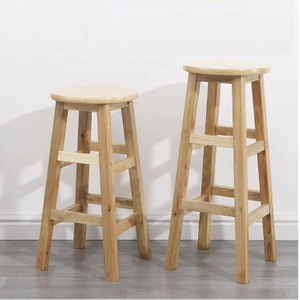 Solid wood bar stool Counter Height Barstool Round chair Seat for Kitchen Counter