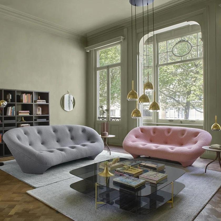 2023 most popular hotel sofa Hotel contemporary Italian sofa set furniture living room modern luxury sectional sofa