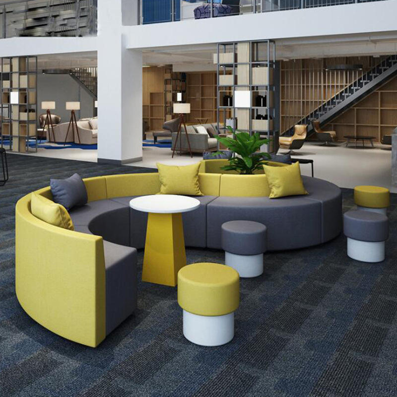 New Design Modern Sofas European Style For Modular Sectional Meeting Office Sofa Couch Mall Waiting Booth Sofa With Waterproof