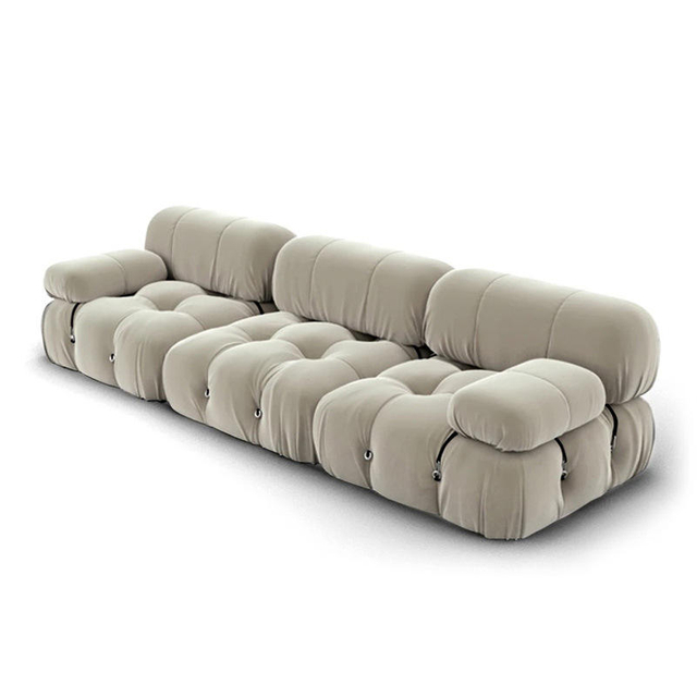 New Arrival Cream Clouds Sofa Simple Modern Lounge Furniture Fabric Sofa Bedroom Living Room Couch
