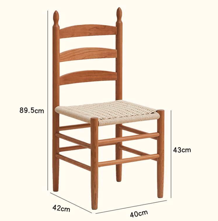 Iconic Nordic Scandinavian Style Solid Ash Wood Wishbone Dining Chair with Paper Cord Seat