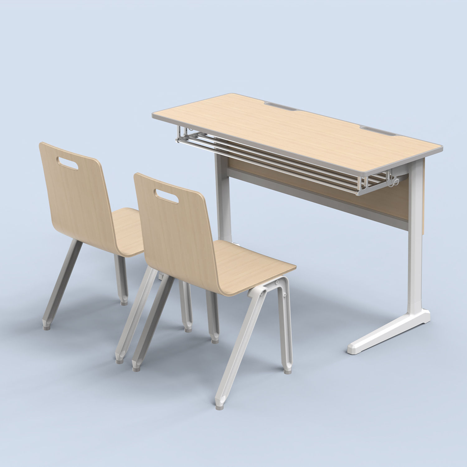 School Furniture Sets Table Seat Adjustable Student Desk And Chair Customizable Sets stackable chair mesas