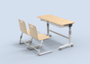 School Furniture Double Seater School desk and chair adjustable height in classroom sets
