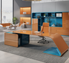 Latest Modern L-shape Office Furniture Piano Paint Wooden Computer Table Executive Manager Ceo Desk White home Office Desk