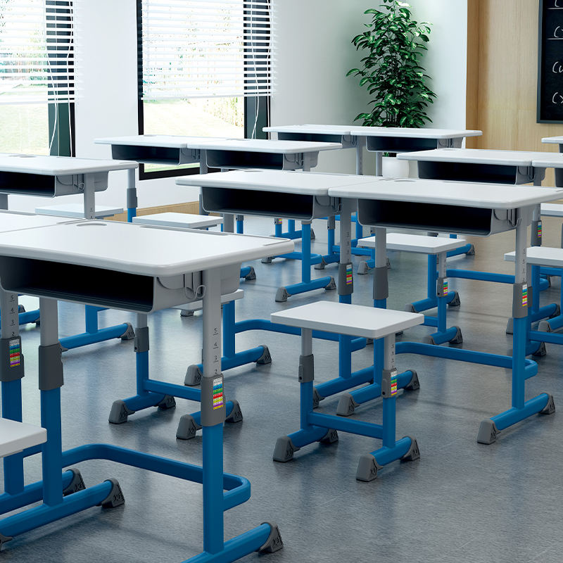 School Desk and Chair 2 Person Adjustable adjustable student desk and chair customizable sets stackable chair classroom sets