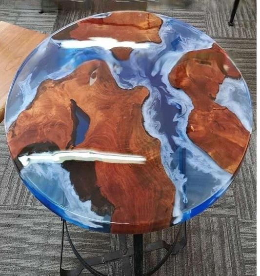 Epoxy Resin River Table Top, Wood Slab Table Top Wood River Resin Table, Epoxy Resin Coffee Table Top