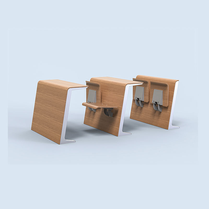 Luxury high quality auditorium school furniture student chair and desk classroom for university sets