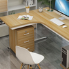 Round Corner Mobile Rolling Drawers Pedestal Filing Office Cabinets Furniture under Desk
