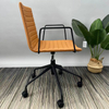 Modern Luxury Mid Back Leather Chair Wheels Executive Office Computer Chair Sillas