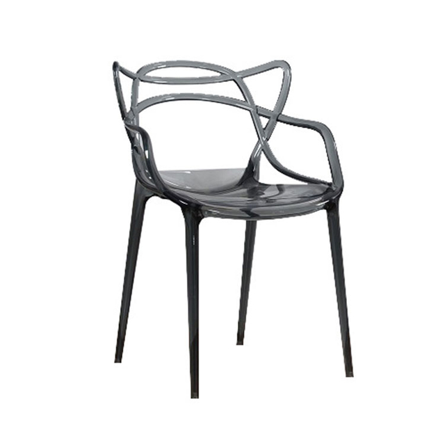Transparent Clear Acrylic Plastic Stackable Coffee Dining Chairs