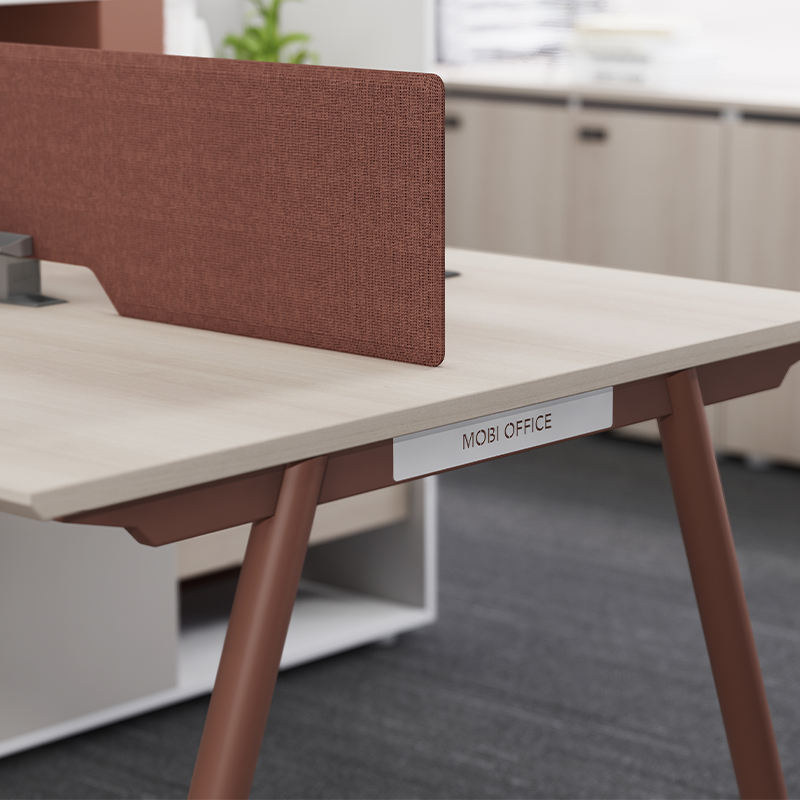Aluminum L Shape Modern Cubicle Partition Desk Wood Table Space Saver Office Furniture Home Office Desk and Workstation