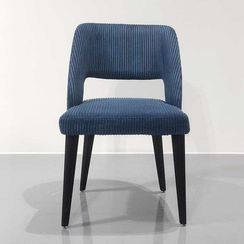 Modern and minimalist home restaurants Solid wood hotel dining tables and chairs light luxury designers backrest chairs
