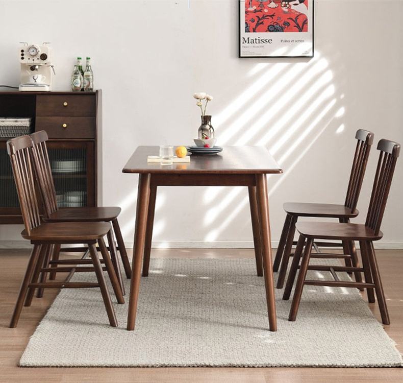 Nordic Style Windsor Chair Modern Restaurant Cafe Simple Design Dining Chair Solid Wood Dining Room Chair