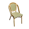 Nordic outdoor rattan Chair Aluminium Alloy structure High Quality Chair Armrest Rattan Seat And Dining Chair