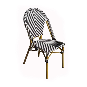 Outdoor rattan Chair Aluminium alloy structure High Quality Chair Armrest Rattan Seat And Dining Chair
