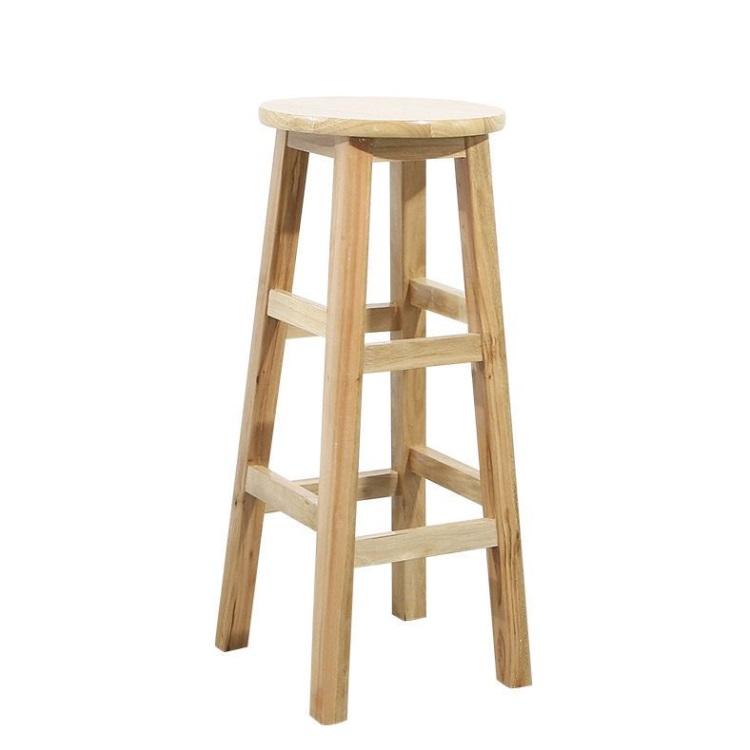 Solid wood bar stool Counter Height Barstool Round chair Seat for Kitchen Counter