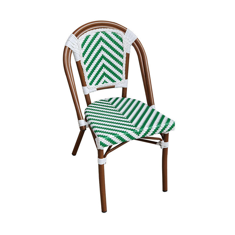 Outdoor rattan Chair Aluminium alloy structure High Quality Chair Armrest PE Rattan Seat And Dining Chair