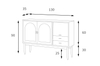 Wholesale New Nordic Solid Wood Side Ark Japanese Style Middle Ancient Furniture Cherry Wood Rattan Series Sideboard Cabinet