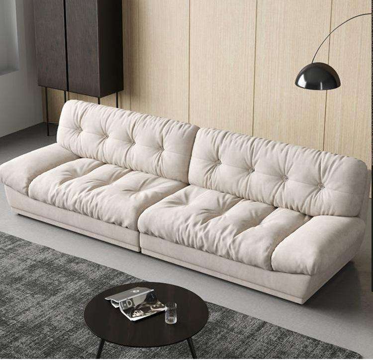 New Arrival Cream Clouds Sofa Simple Modern Lounge Furniture Fabric Sofa Bedroom Couch Living Room Sofa