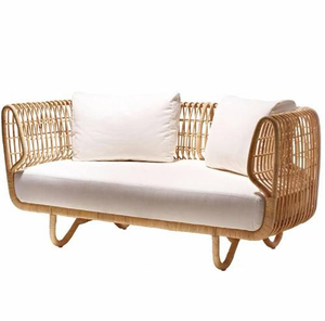 Nordic Luxury Modern Courtyard Sofa Set Rattan Outdoor Lounge Chair Waterproof Fabric Cover For Sofa Commercial Sofa Furniture