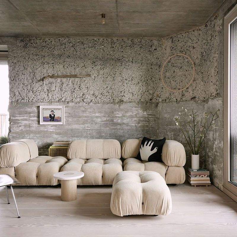 New Arrival Cream Clouds Sofa Simple Modern Lounge Furniture Fabric Sofa Bedroom Living Room Couch