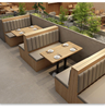 Theme Restaurant Semicircle Booth Sofa Tea Restaurant Table And Chair Combination Commercial Furniture Booths Sofa Sets
