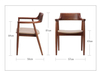 Wooden Dining Chair Commercial Furniture sillas Dining Chair With Pu Leather Cushion for Hotel restaurant wooden chair