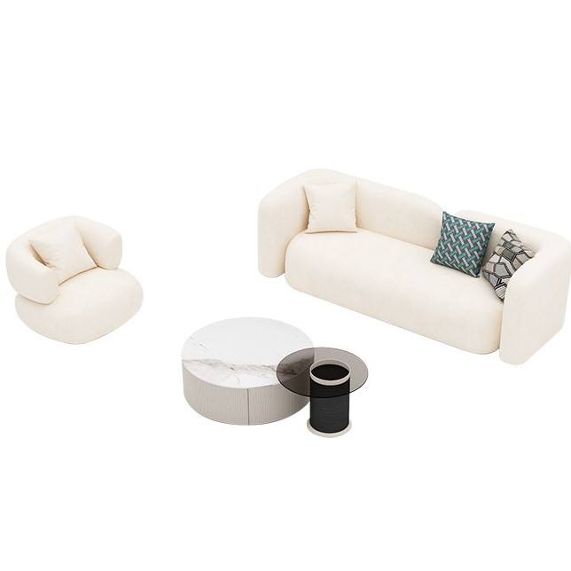 Home Office Sofa Set Modern Design Leather Couch Sofa Reception Area commercial furniture mesas sillas