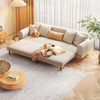New Arrival Sofa Furniture Living Room Modern Wood Frame Material Simply Style Retractable Sofa Bed