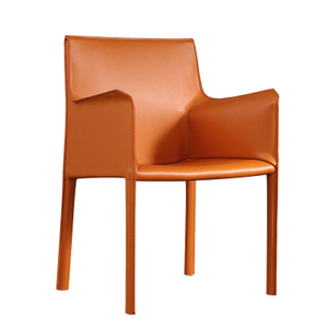 Leather Metal Foot Bar Chair Stool Commercial Furniture sillas Dining Room Chair Modern Simple Light Luxury Bar Chair