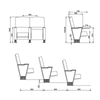 Luxury high quality sponge cushioned church auditorium cinema chair stackable chair