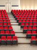 Luxury Leather High quality durable comfortable church auditorium cinema chair stackable chair