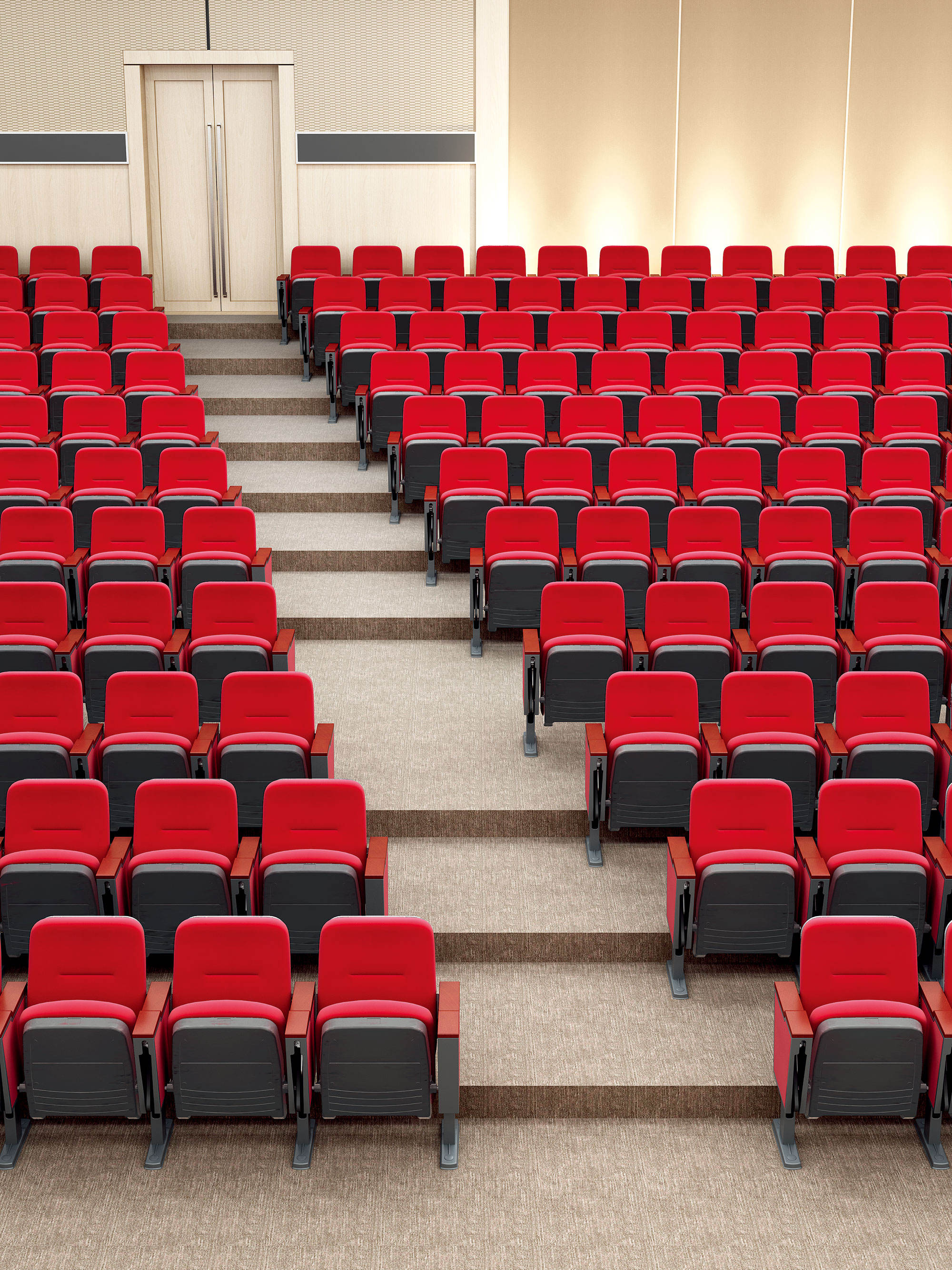Luxury Leather High quality durable comfortable church auditorium cinema chair stackable chair