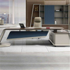 Office Computer Table Home Desk L Shape Executive Manage Table desk home office desk mesas WITH CABINET oak wood