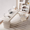 Modern simple Italian light luxury family office computer sintered stone desk with drawers