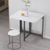 Foldable table durable cheap space-saving dining room home limestone table commercial furniture home office desk