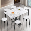 Foldable table durable cheap space-saving dining room home limestone table commercial furniture home office desk