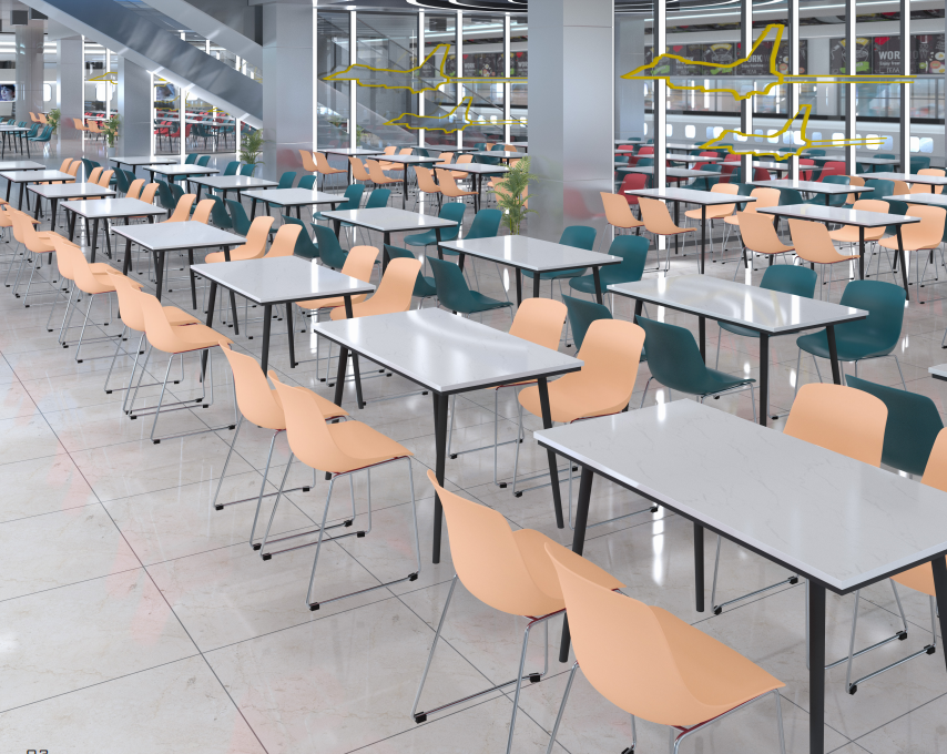 High Quality Good Modern Price Metal Pp Office Waiting Chairs For Conference Library Room stackable chair sillas