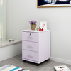 Round Corner Mobile Rolling Drawers Pedestal Filing Office Cabinets Furniture under Desk