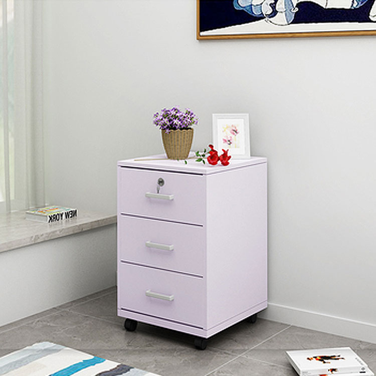 Round Corner Mobile Rolling Drawers Pedestal Filing Office Cabinets Furniture under Desk
