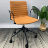 Modern Luxury Mid Back Leather Chair Wheels Executive Office Computer Chair Sillas