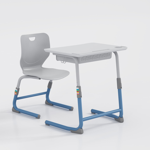 Antique School Classroom Chair Table Seat Adjustable Student Desk And Chair Customizable Sets mesas