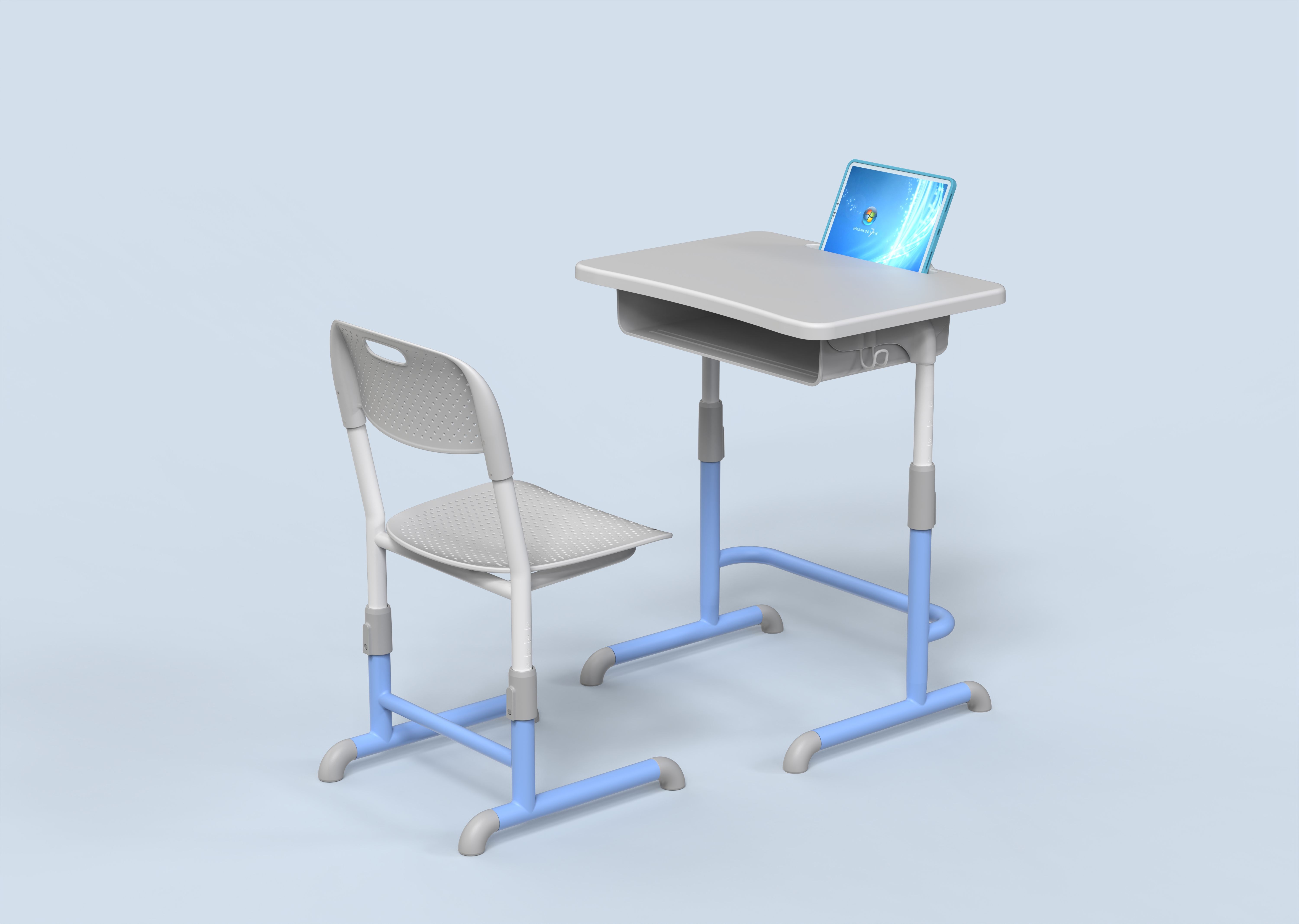 School desk and chair adjustable height in classroom sets mesas